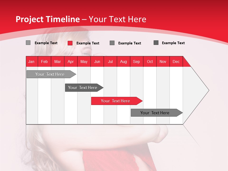 Looking Sensuality White PowerPoint Template