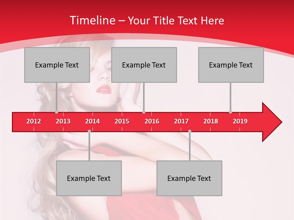 Looking Sensuality White PowerPoint Template