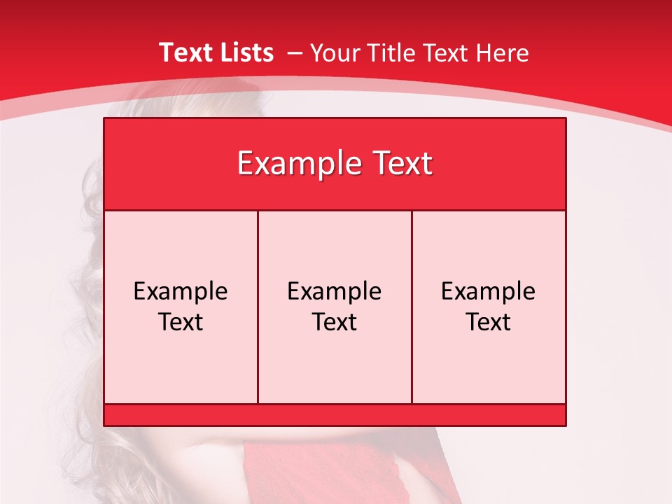 Looking Sensuality White PowerPoint Template