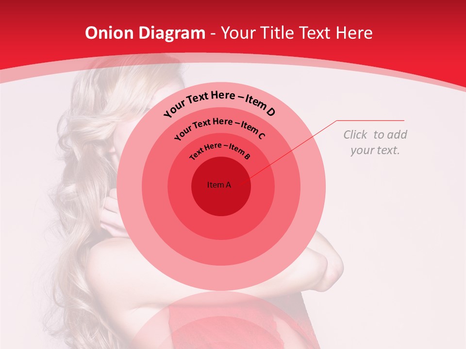 Looking Sensuality White PowerPoint Template