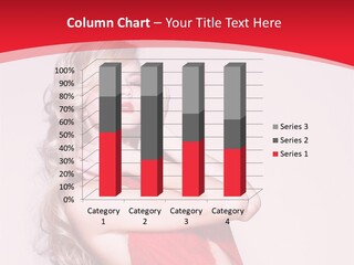 Looking Sensuality White PowerPoint Template