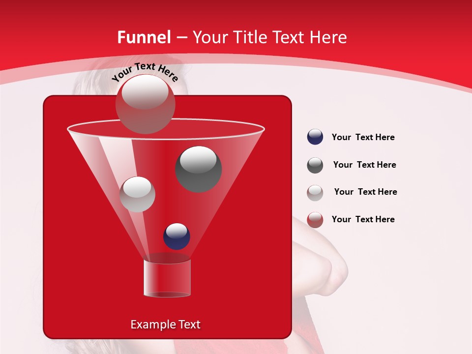 Looking Sensuality White PowerPoint Template