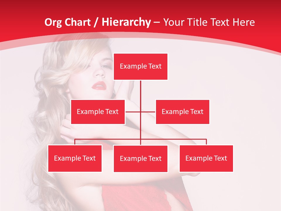 Looking Sensuality White PowerPoint Template