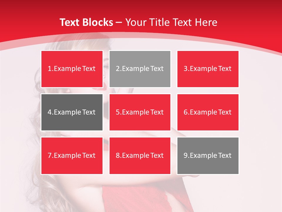 Looking Sensuality White PowerPoint Template