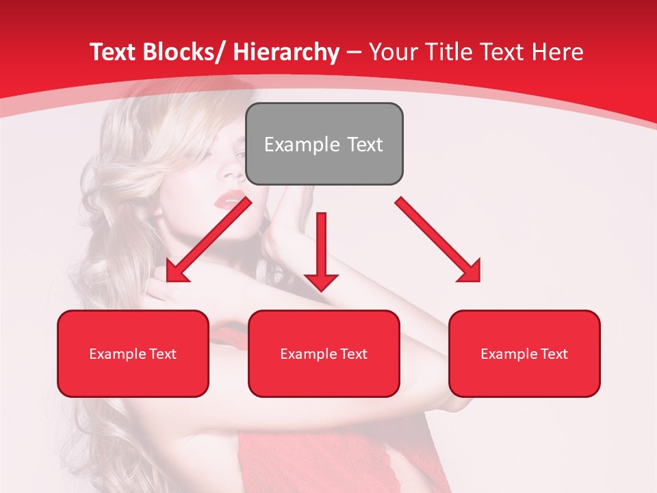 Looking Sensuality White PowerPoint Template