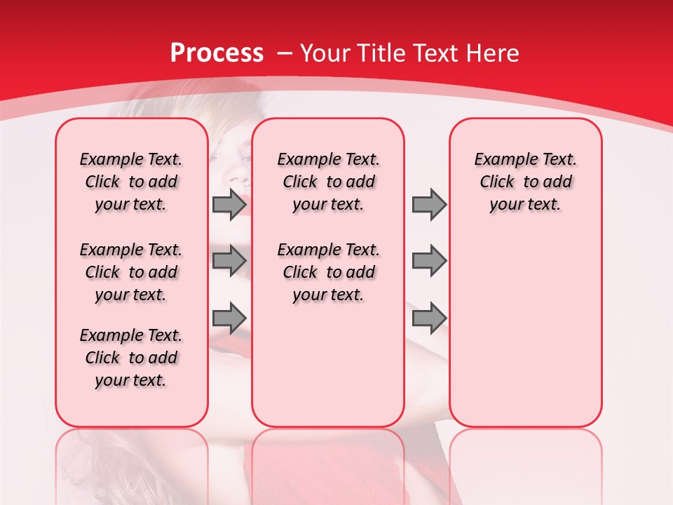 Looking Sensuality White PowerPoint Template