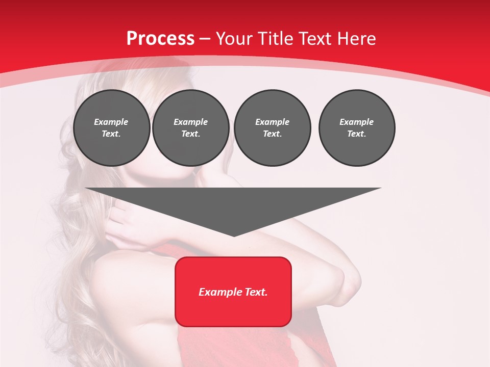 Looking Sensuality White PowerPoint Template