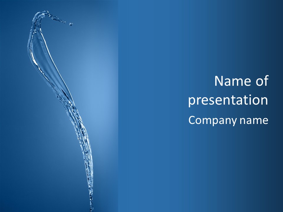 Sparks Background Wave PowerPoint Template