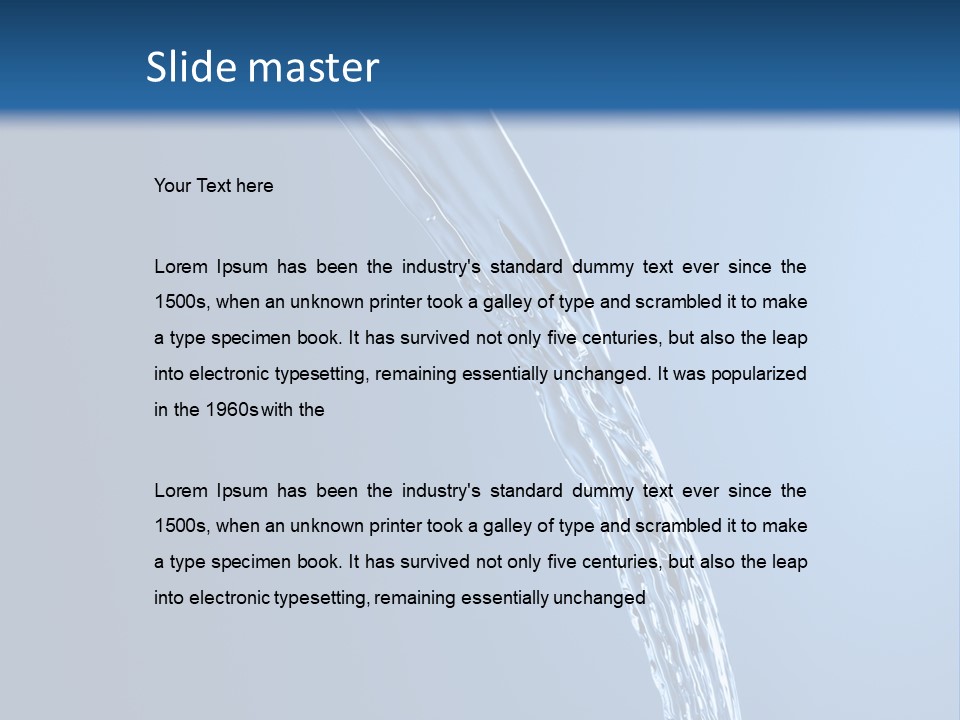 Sparks Background Wave PowerPoint Template