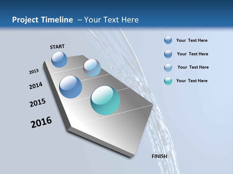 Sparks Background Wave PowerPoint Template