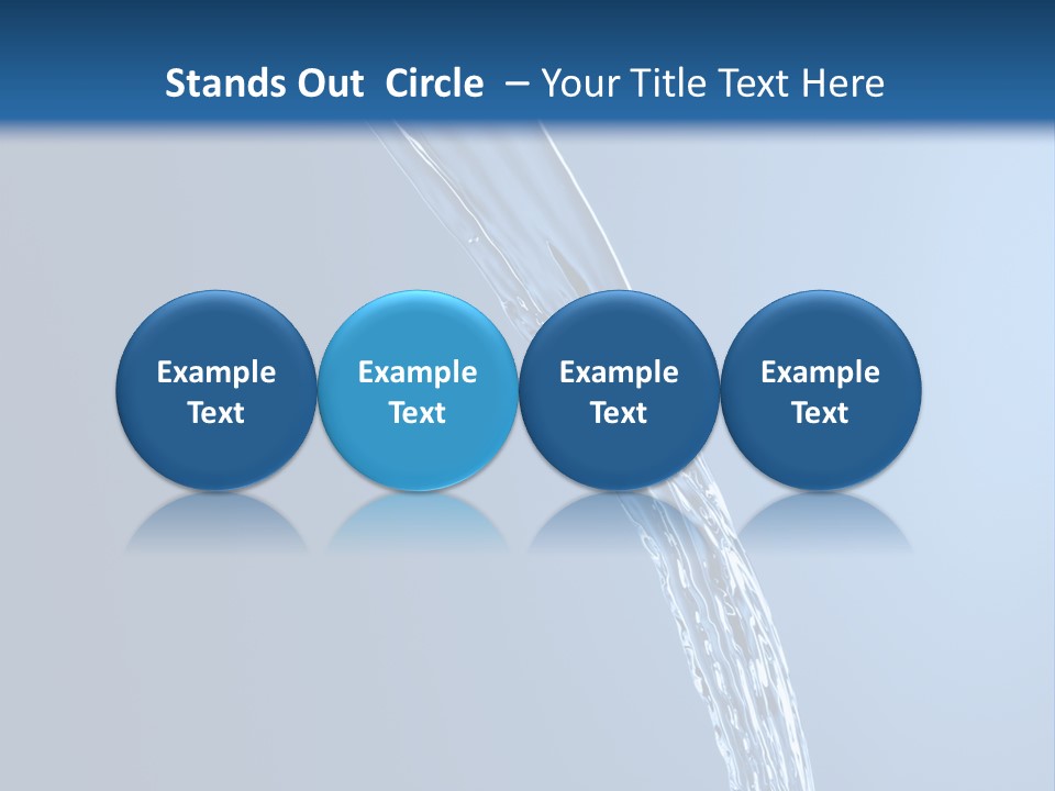 Sparks Background Wave PowerPoint Template