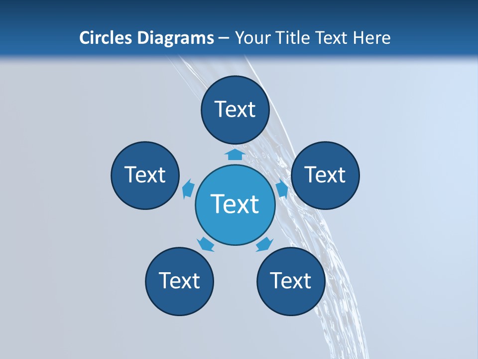 Sparks Background Wave PowerPoint Template