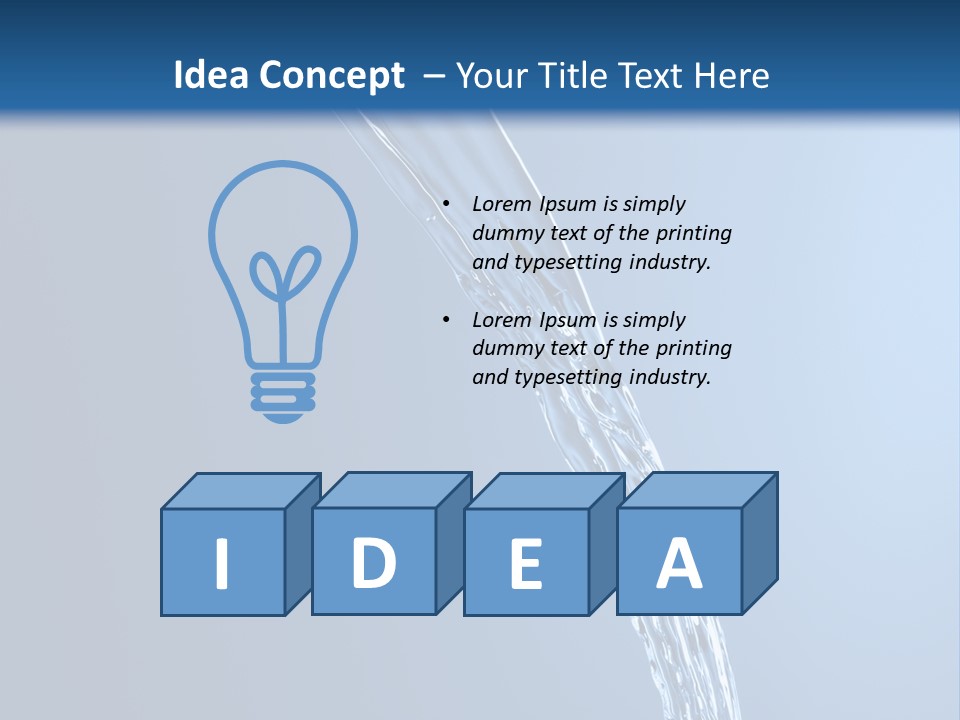 Sparks Background Wave PowerPoint Template