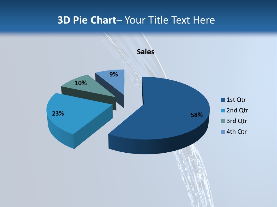 Sparks Background Wave PowerPoint Template