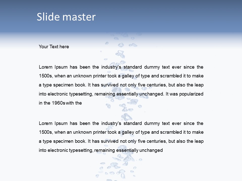 Liquid Shape Wet PowerPoint Template