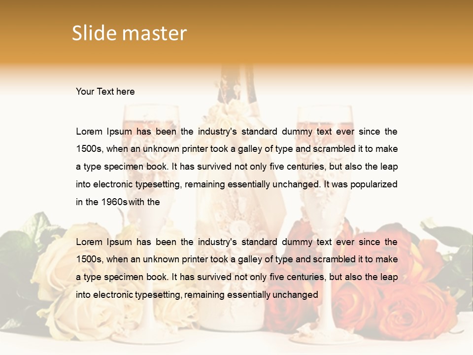 Bouquet Shiny Liquid PowerPoint Template