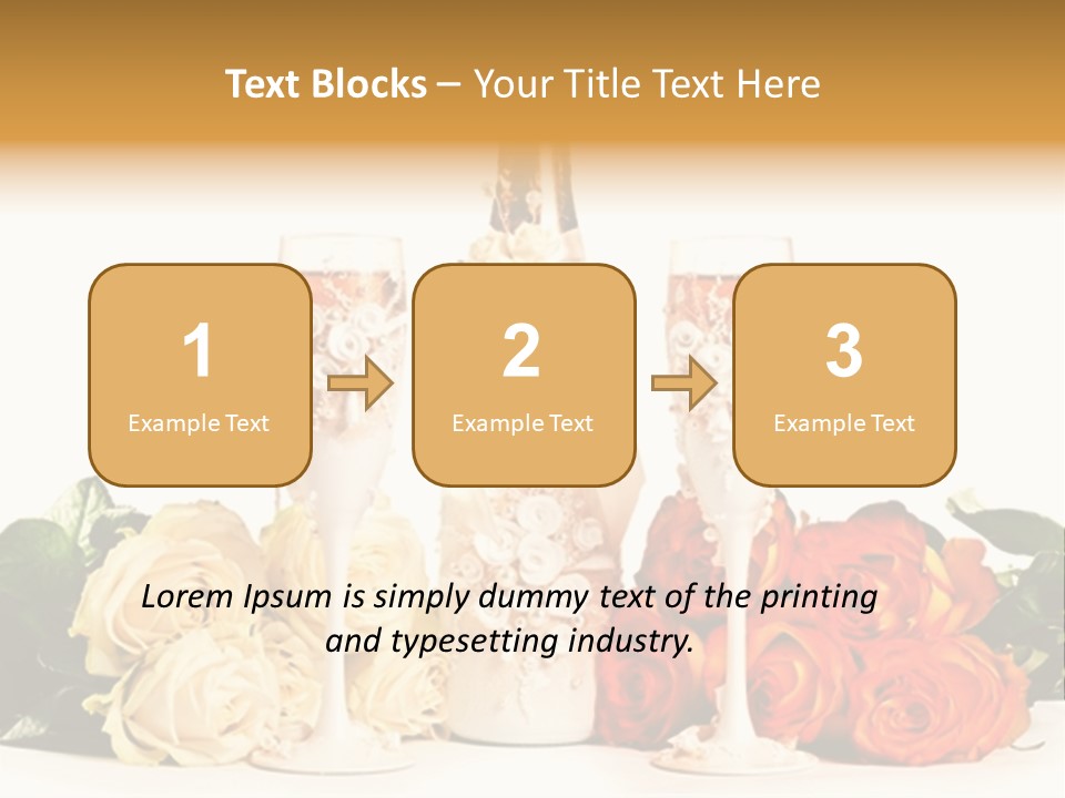 Bouquet Shiny Liquid PowerPoint Template