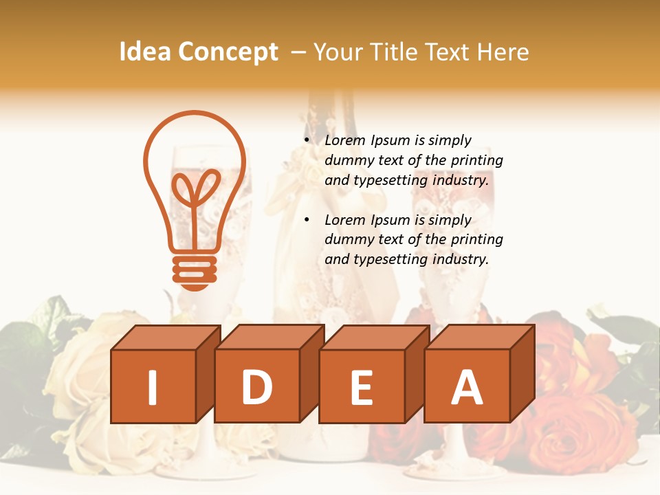 Bouquet Shiny Liquid PowerPoint Template