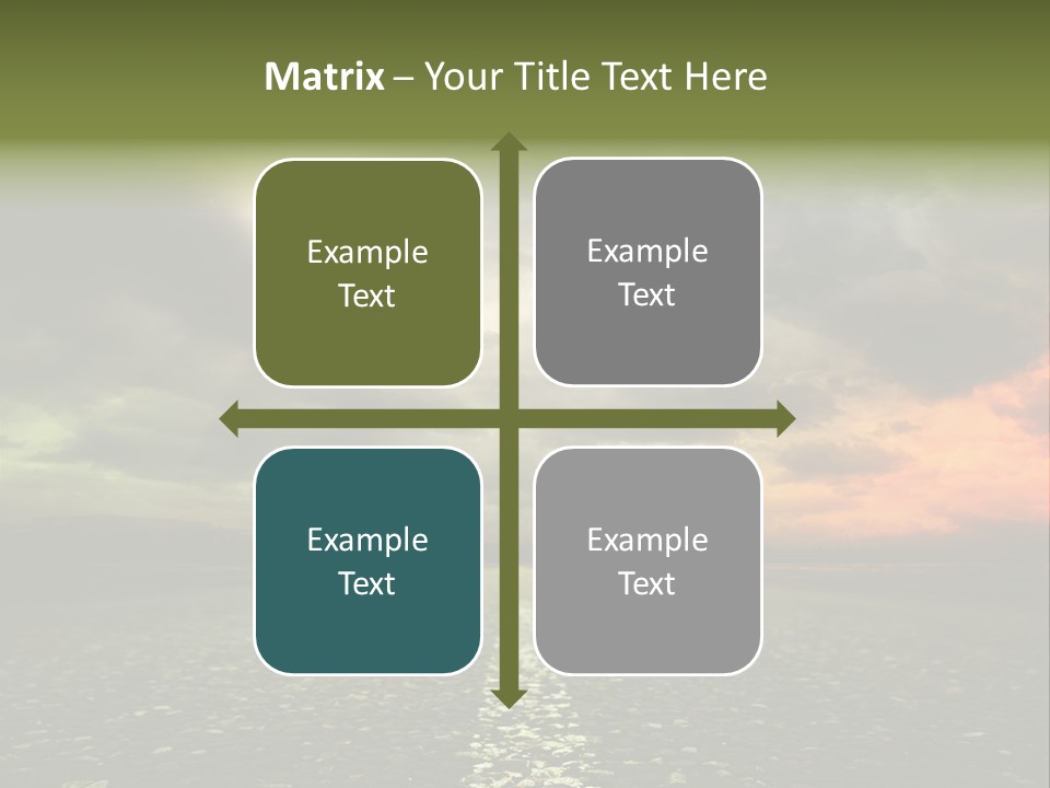 Cloudscape Dramatic Forest PowerPoint Template