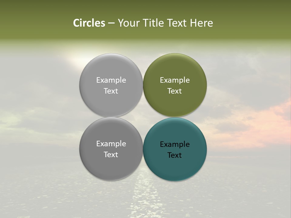 Cloudscape Dramatic Forest PowerPoint Template