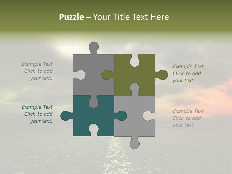 Cloudscape Dramatic Forest PowerPoint Template