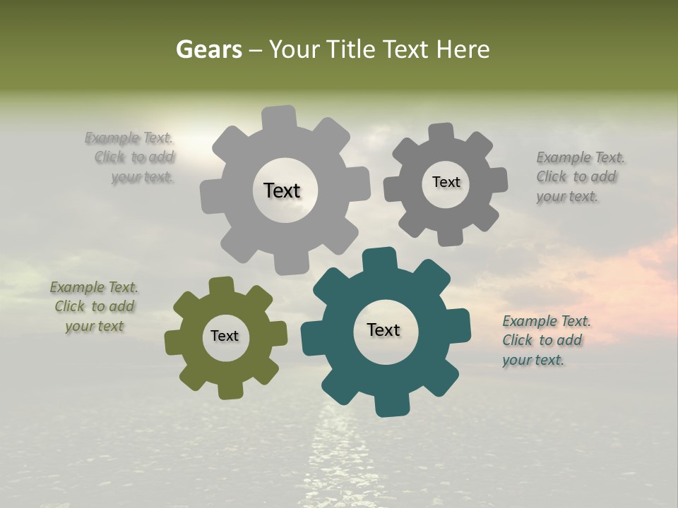 Cloudscape Dramatic Forest PowerPoint Template