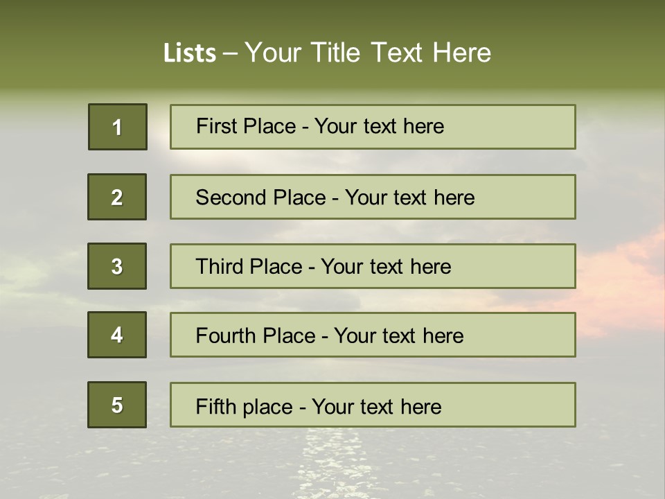 Cloudscape Dramatic Forest PowerPoint Template