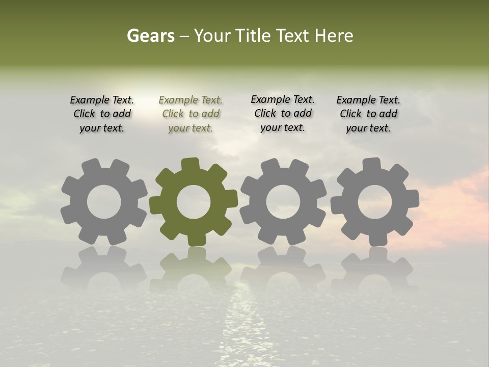 Cloudscape Dramatic Forest PowerPoint Template