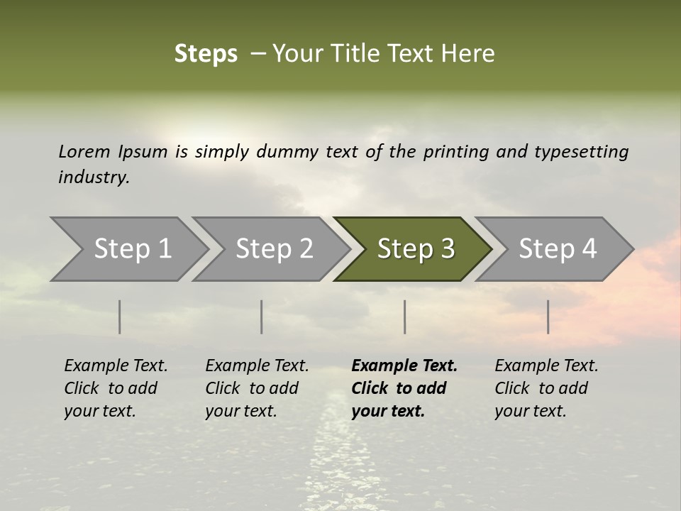 Cloudscape Dramatic Forest PowerPoint Template