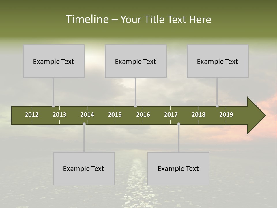 Cloudscape Dramatic Forest PowerPoint Template