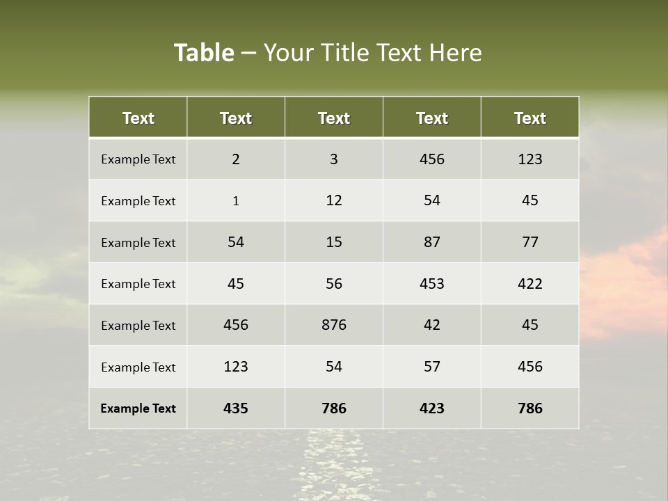 Cloudscape Dramatic Forest PowerPoint Template