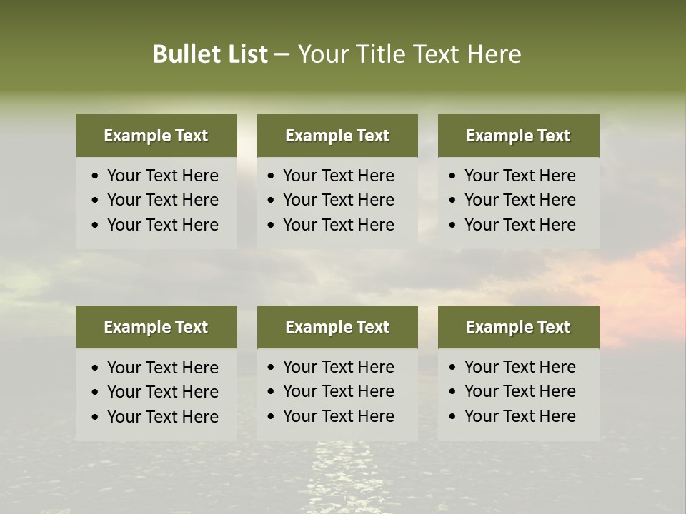 Cloudscape Dramatic Forest PowerPoint Template