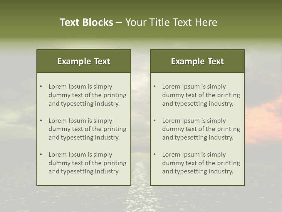 Cloudscape Dramatic Forest PowerPoint Template