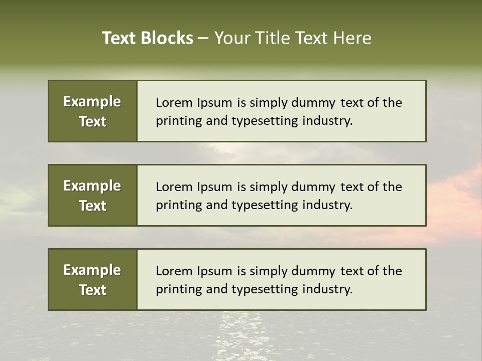 Cloudscape Dramatic Forest PowerPoint Template
