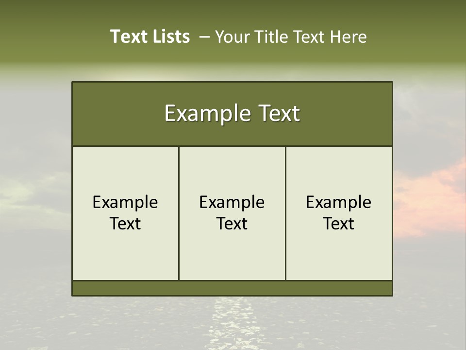 Cloudscape Dramatic Forest PowerPoint Template