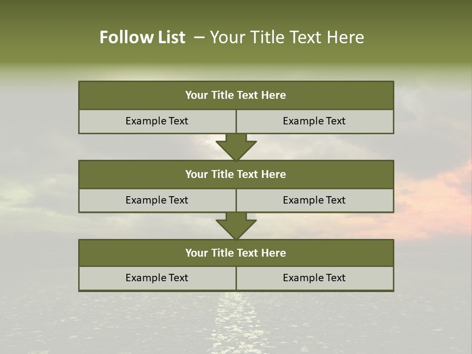 Cloudscape Dramatic Forest PowerPoint Template