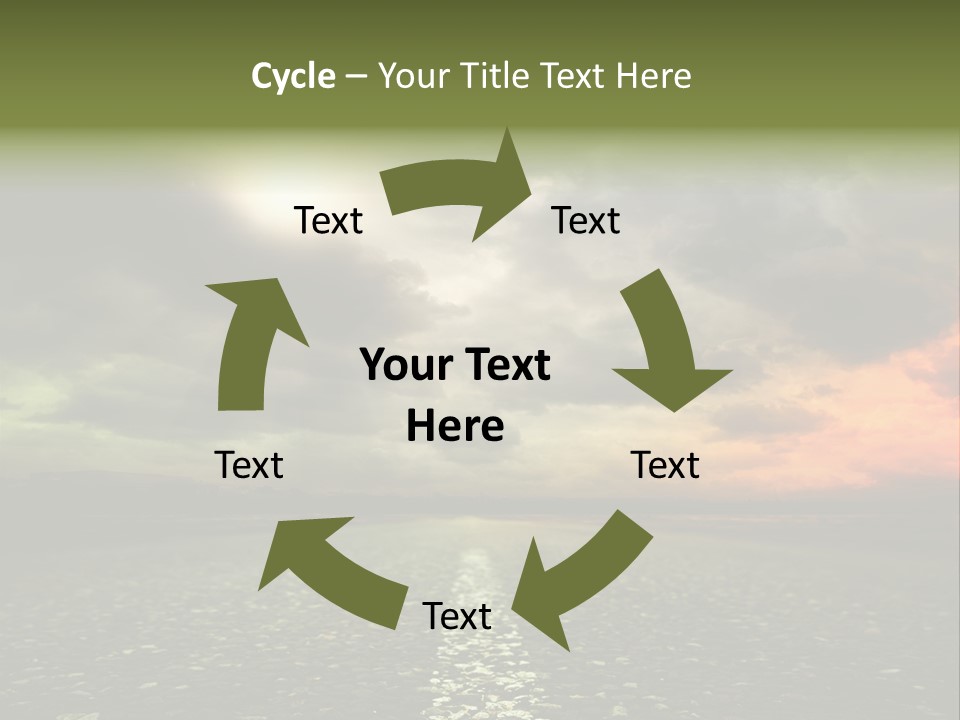 Cloudscape Dramatic Forest PowerPoint Template