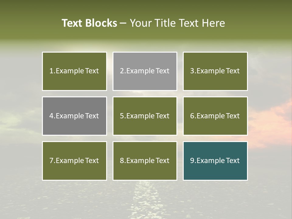 Cloudscape Dramatic Forest PowerPoint Template