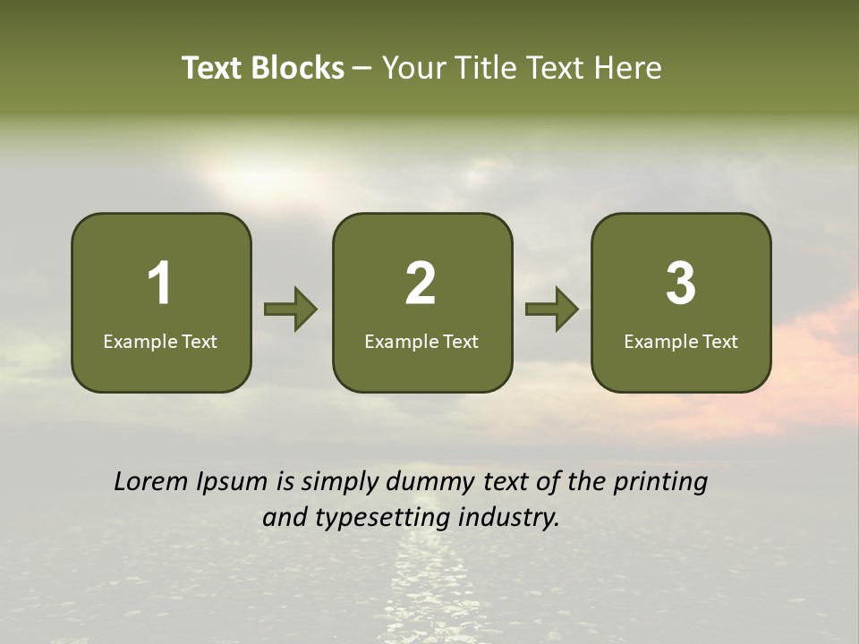 Cloudscape Dramatic Forest PowerPoint Template