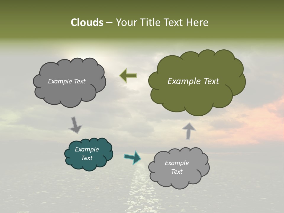 Cloudscape Dramatic Forest PowerPoint Template