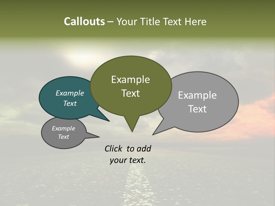 Cloudscape Dramatic Forest PowerPoint Template