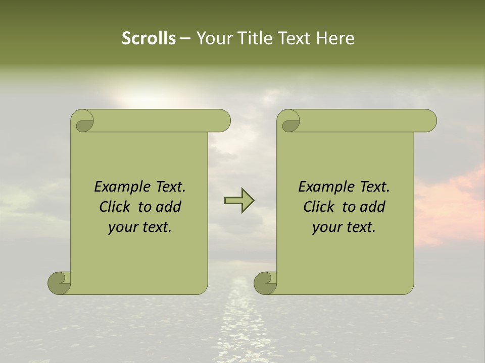 Cloudscape Dramatic Forest PowerPoint Template