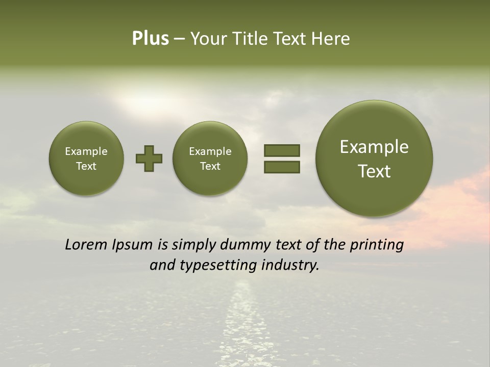 Cloudscape Dramatic Forest PowerPoint Template