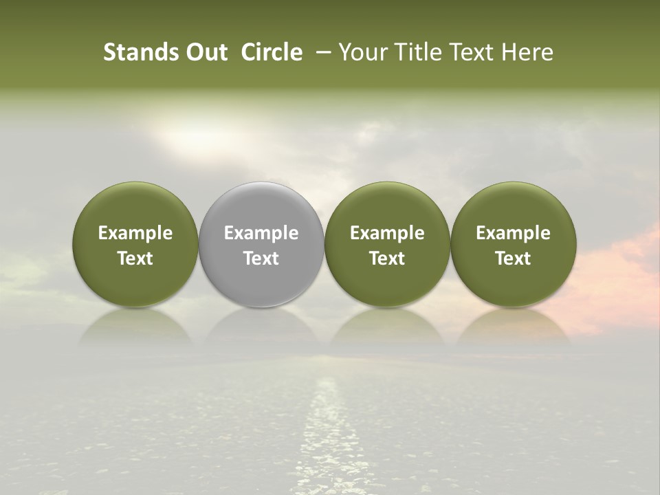 Cloudscape Dramatic Forest PowerPoint Template