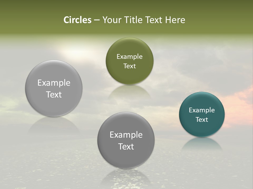 Cloudscape Dramatic Forest PowerPoint Template