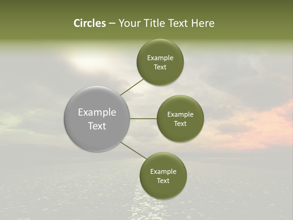 Cloudscape Dramatic Forest PowerPoint Template