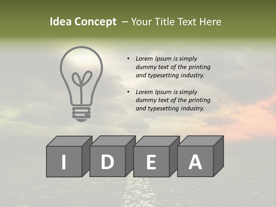 Cloudscape Dramatic Forest PowerPoint Template