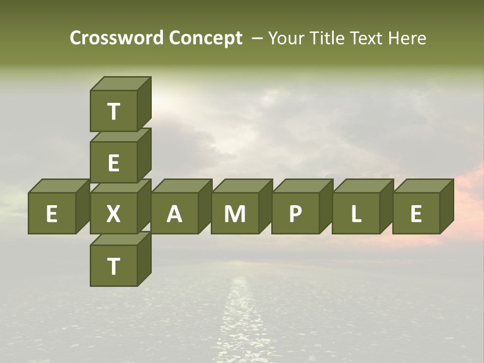 Cloudscape Dramatic Forest PowerPoint Template