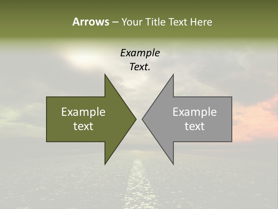 Cloudscape Dramatic Forest PowerPoint Template