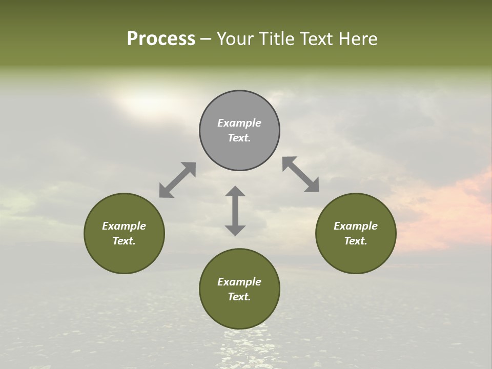 Cloudscape Dramatic Forest PowerPoint Template